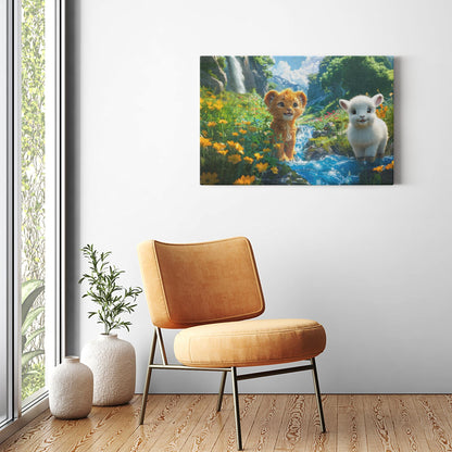 Canvas Wraps - The Lion Cub of Judah - Landscape