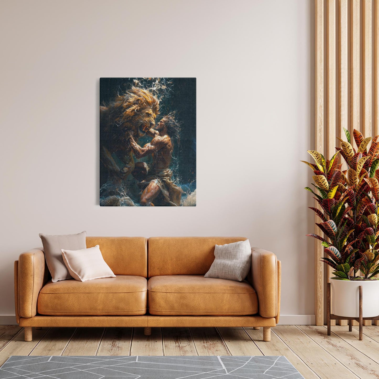 Canvas Wraps - Samson & the Lion