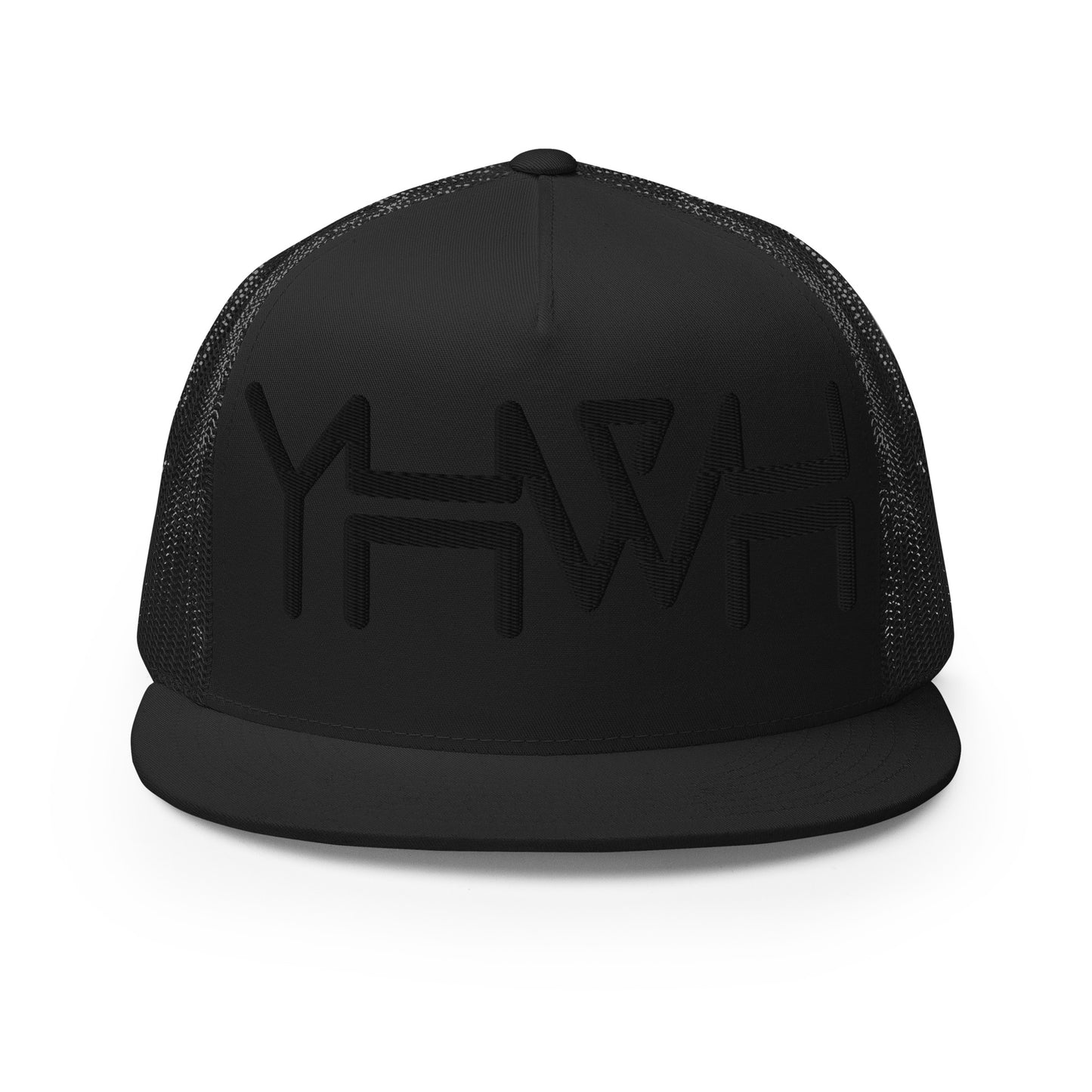 YHWH - Trucker Snapback - Black