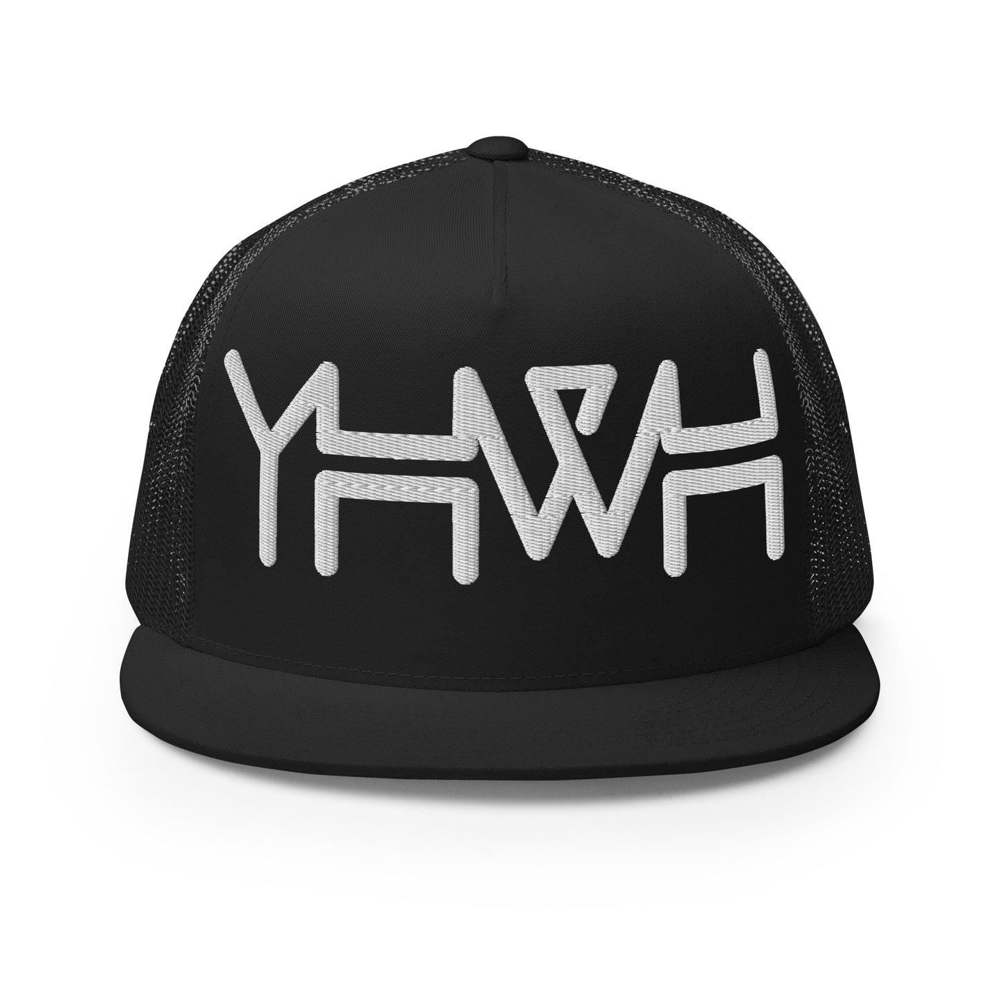 YHWH - Trucker Snapback - White