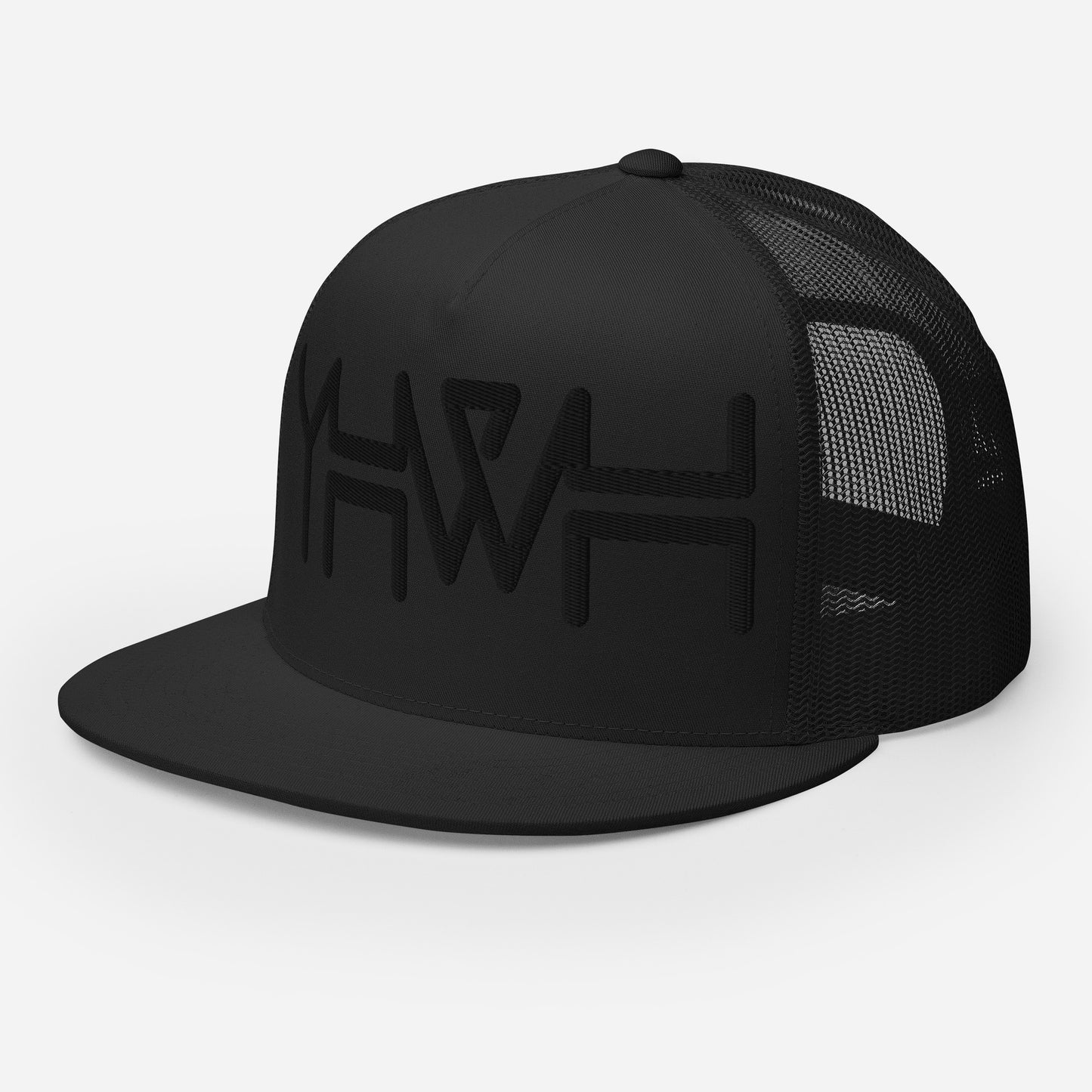 YHWH - Trucker Snapback - Black