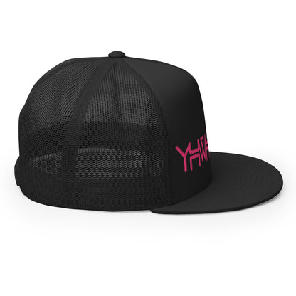 YHWH - Trucker Snapback - Pink Edge