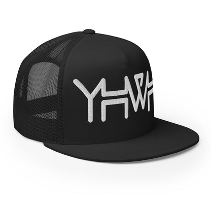 YHWH - Trucker Snapback - White