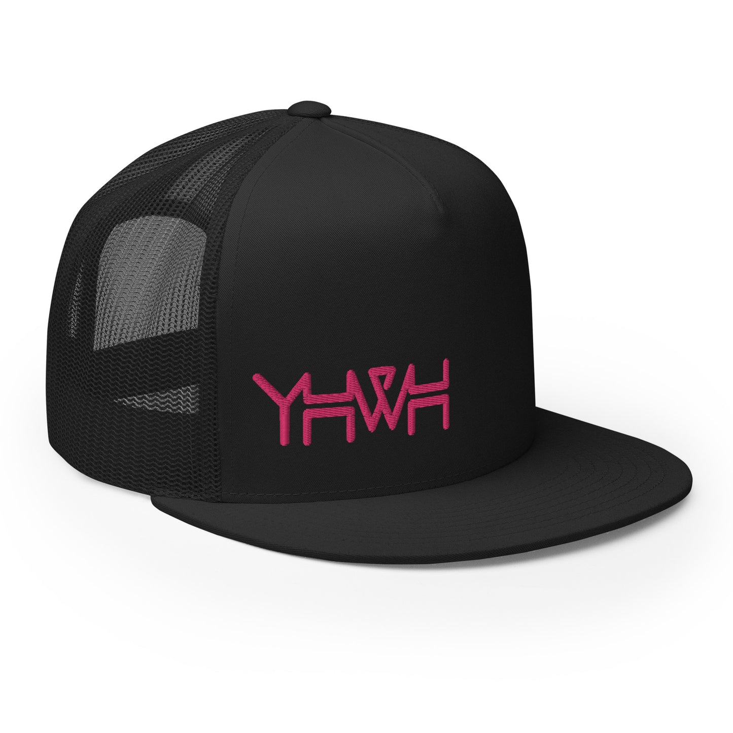 YHWH - Trucker Snapback - Pink Edge