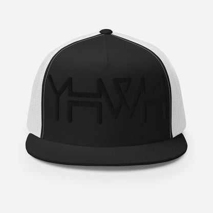 YHWH - Trucker Snapback - Black