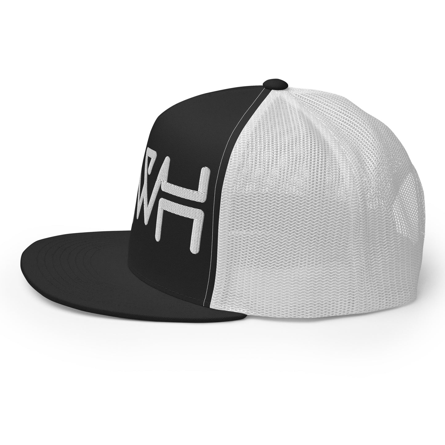 YHWH - Trucker Snapback - White