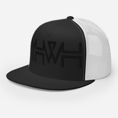 YHWH - Trucker Snapback - Black