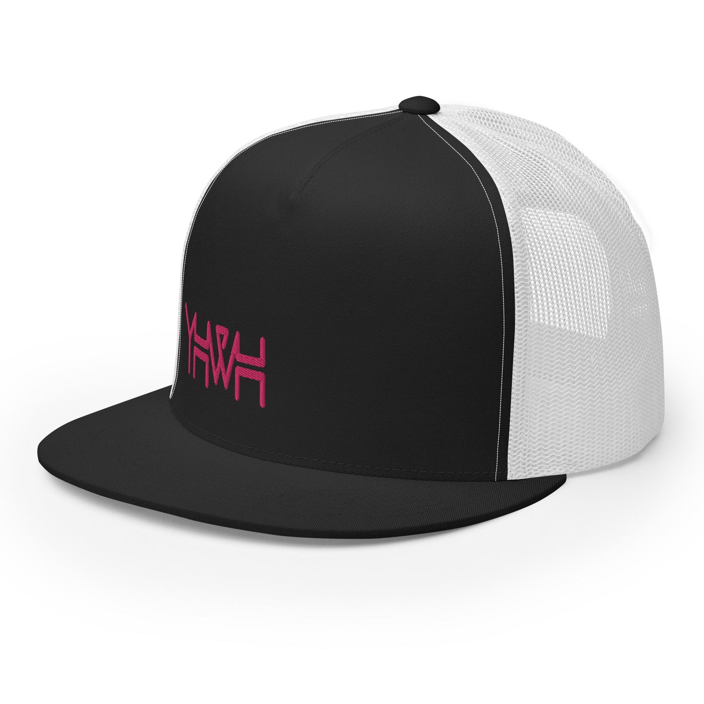 YHWH - Trucker Snapback - Pink Edge