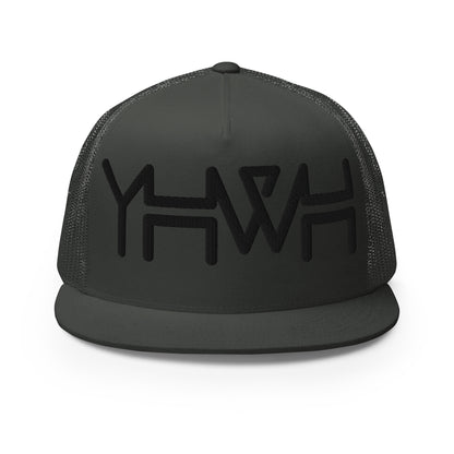 YHWH - Trucker Snapback - Black