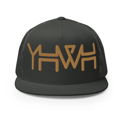 YHWH - Trucker Snapback - Gold