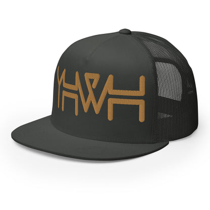 YHWH - Trucker Snapback - Gold