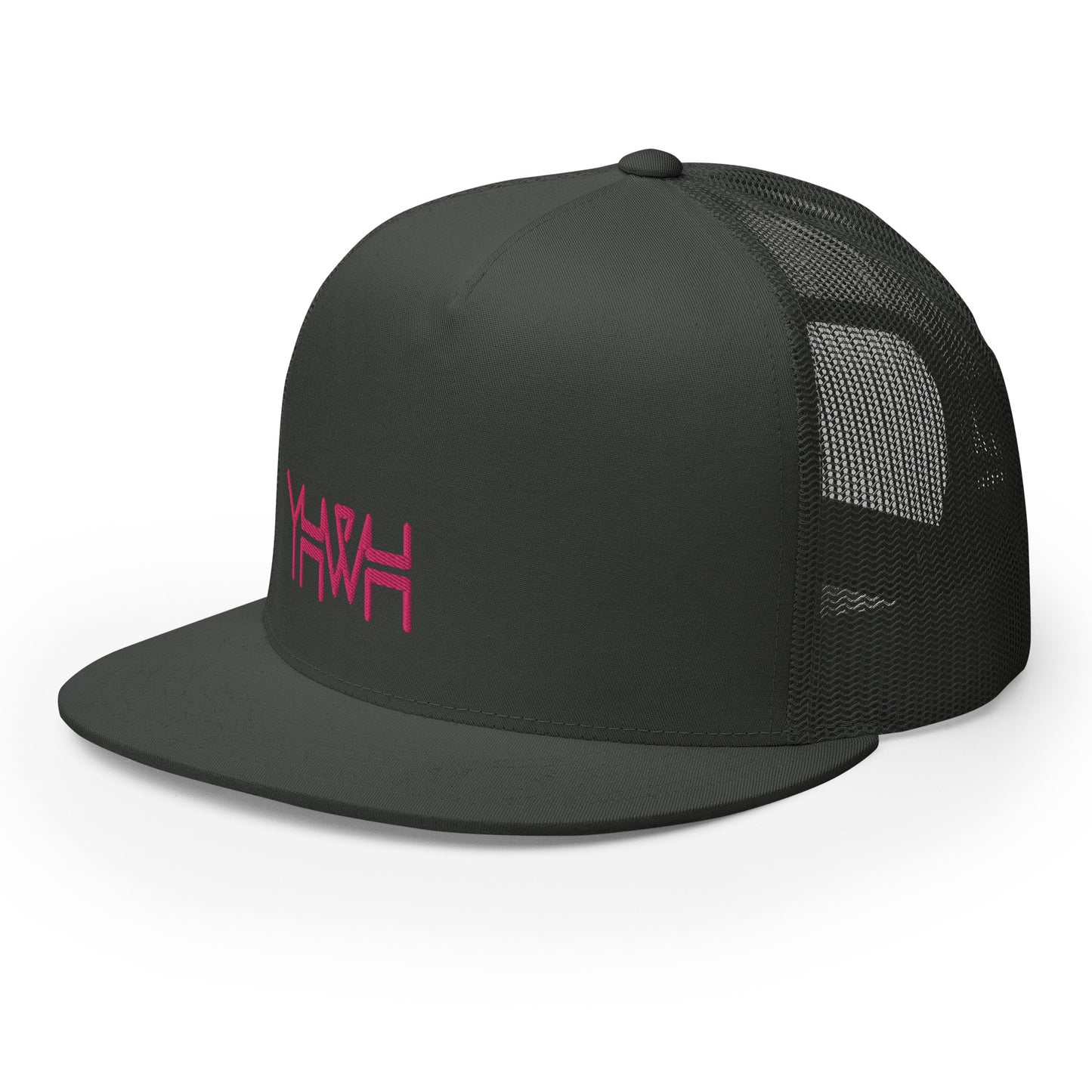 YHWH - Trucker Snapback - Pink Edge