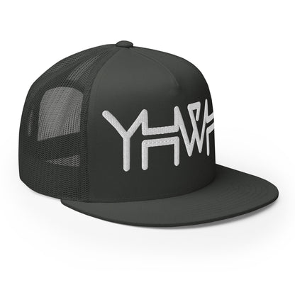 YHWH - Trucker Snapback - White