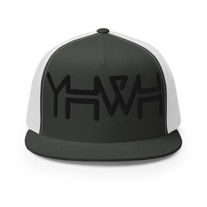 YHWH - Trucker Snapback - Black