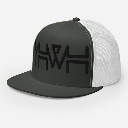 YHWH - Trucker Snapback - Black