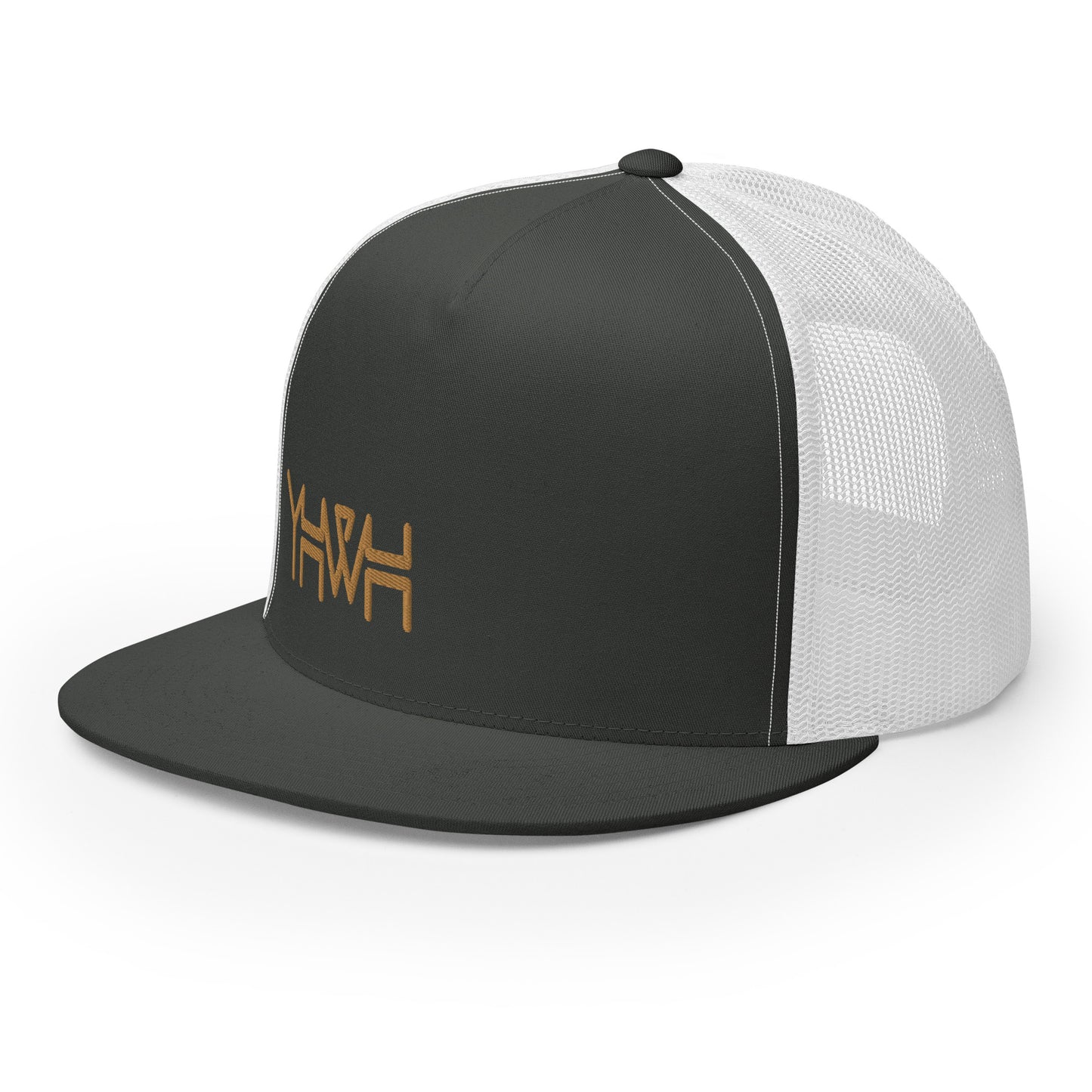 YHWH - Trucker Snapback - Gold Edge