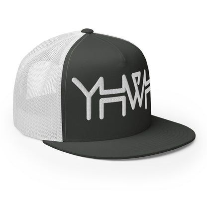 YHWH - Trucker Snapback - White