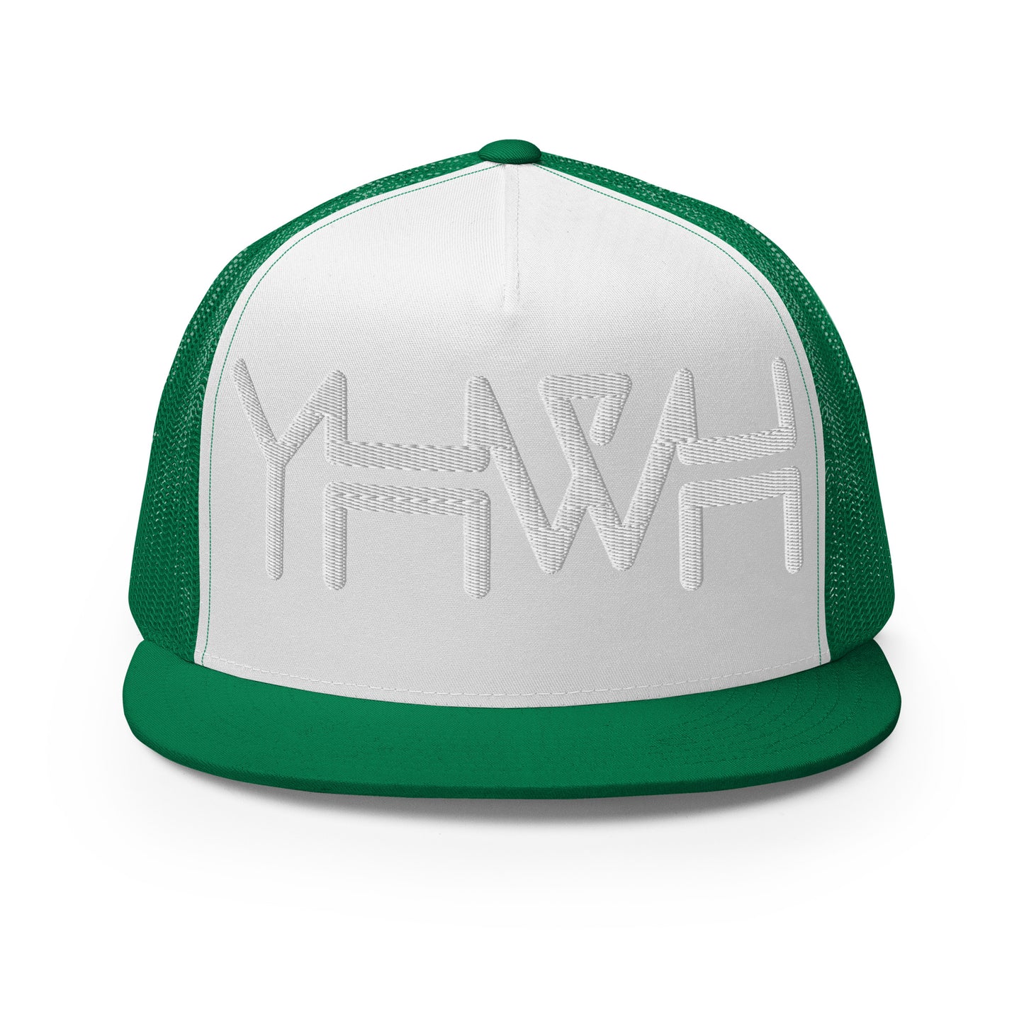 YHWH - Trucker Snapback - White