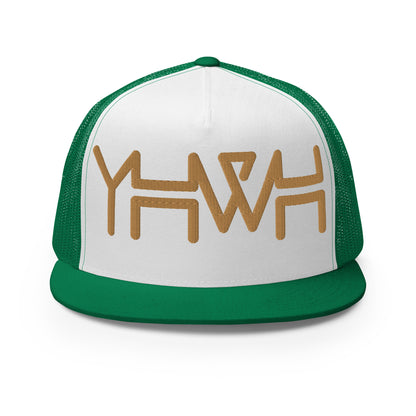 YHWH - Trucker Snapback - Gold