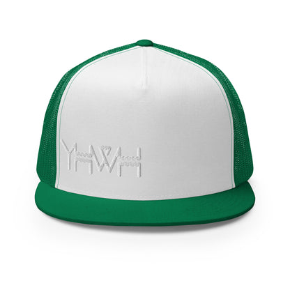 YHWH - Trucker Snapback - White Edge