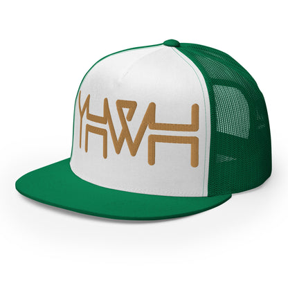 YHWH - Trucker Snapback - Gold