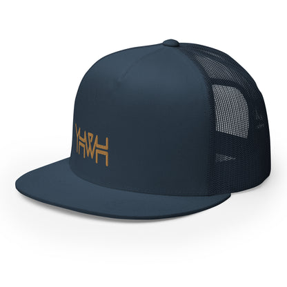 YHWH - Trucker Snapback - Gold Edge