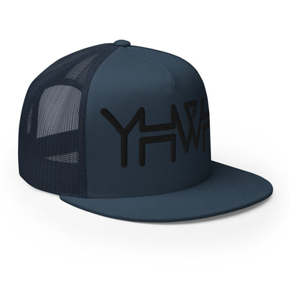 YHWH - Trucker Snapback - Black