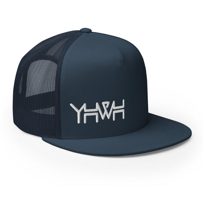 YHWH - Trucker Snapback - White Edge