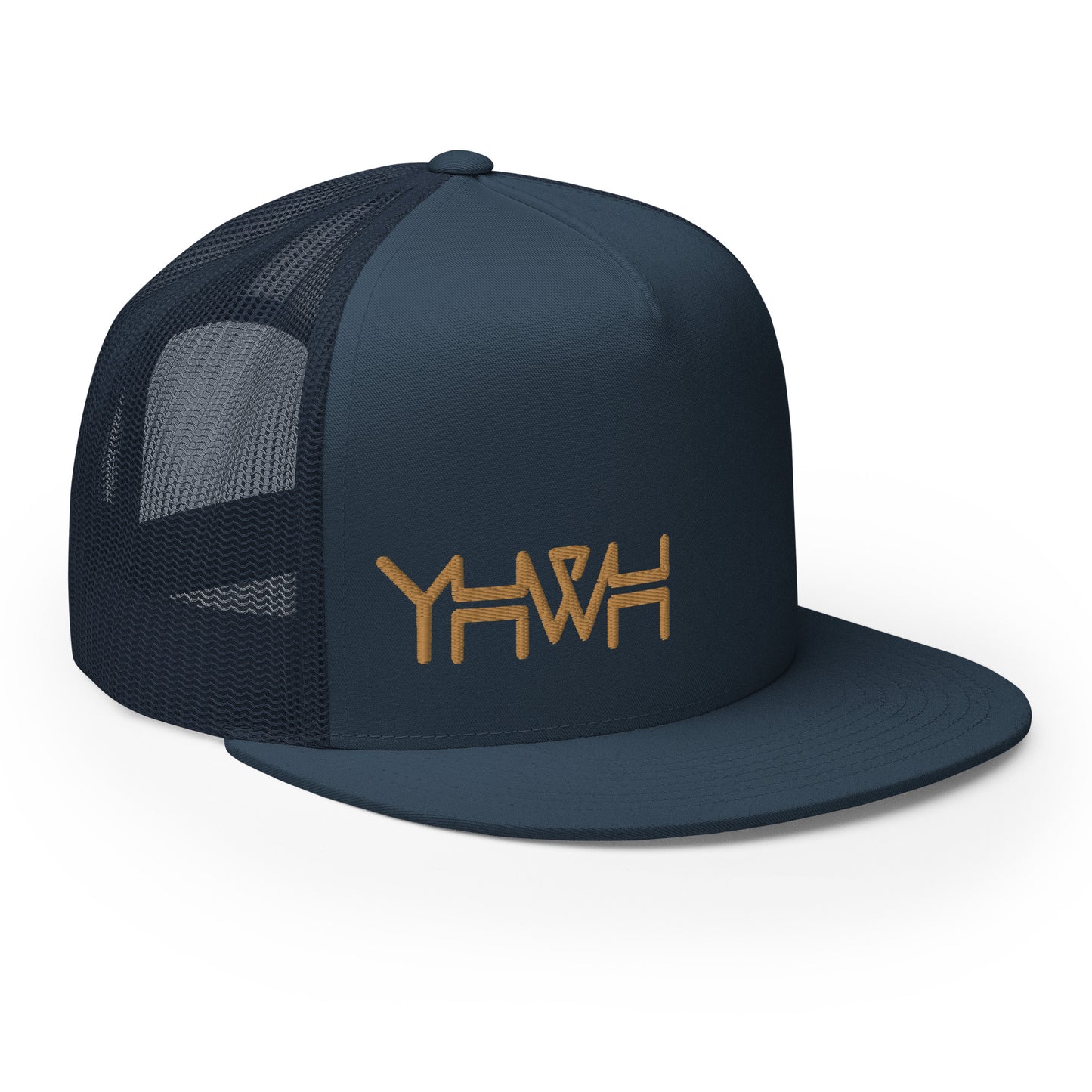 YHWH - Trucker Snapback - Gold Edge