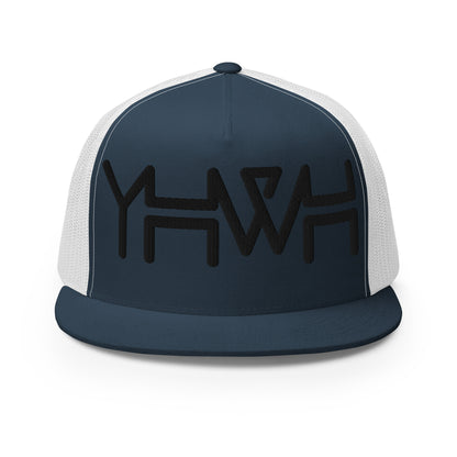 YHWH - Trucker Snapback - Black