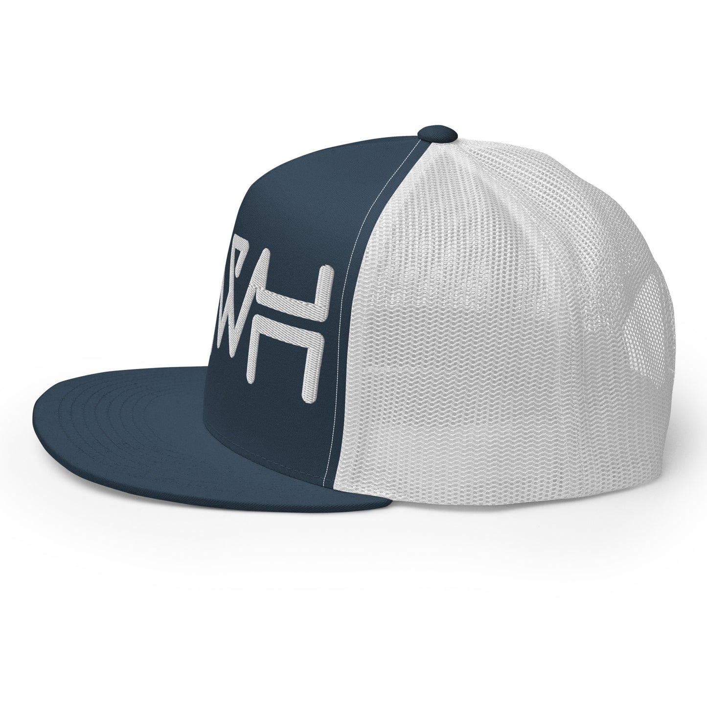 YHWH - Trucker Snapback - White