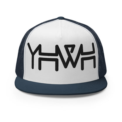 YHWH - Trucker Snapback - Black