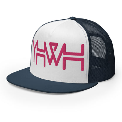 YHWH - Trucker Snapback - Pink