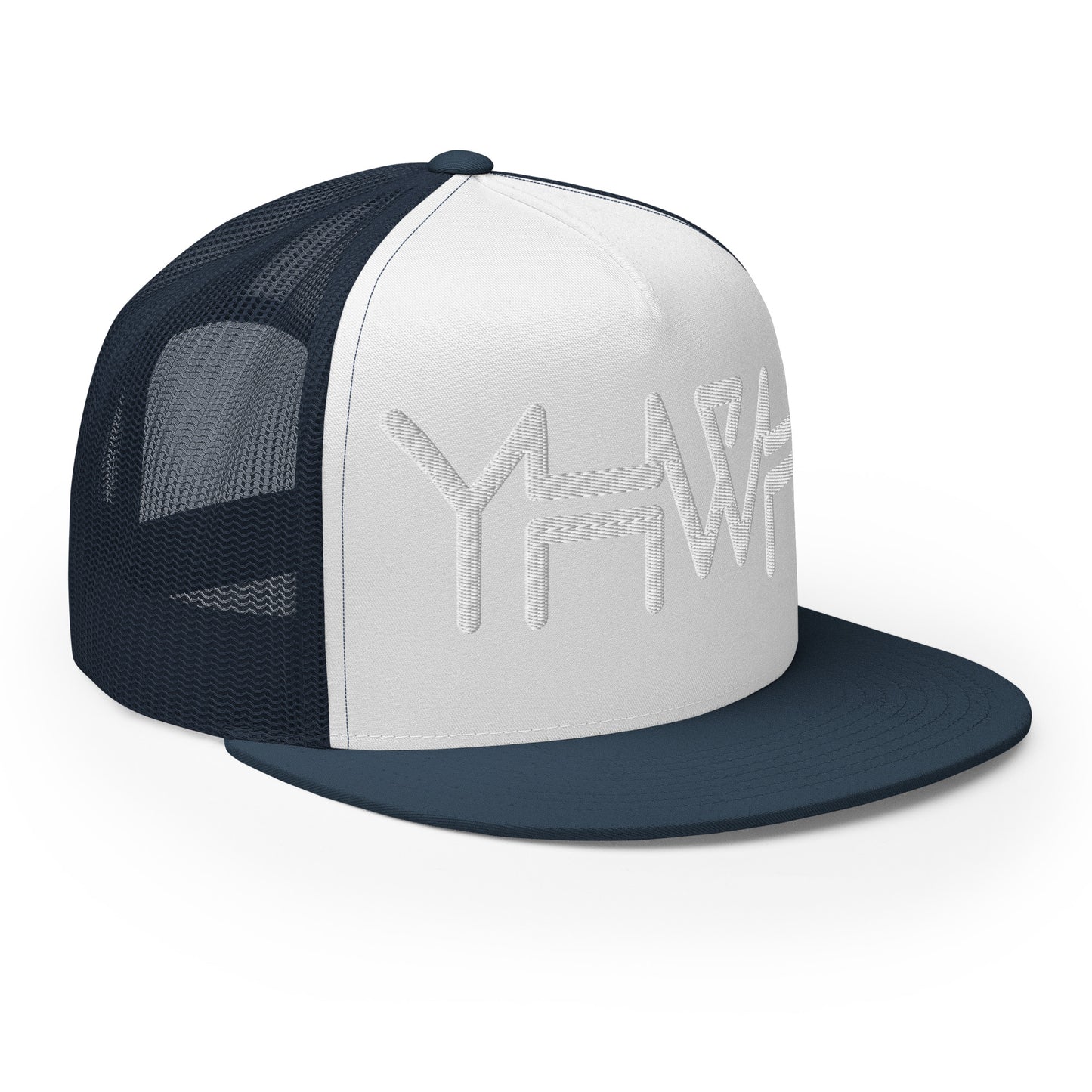 YHWH - Trucker Snapback - White