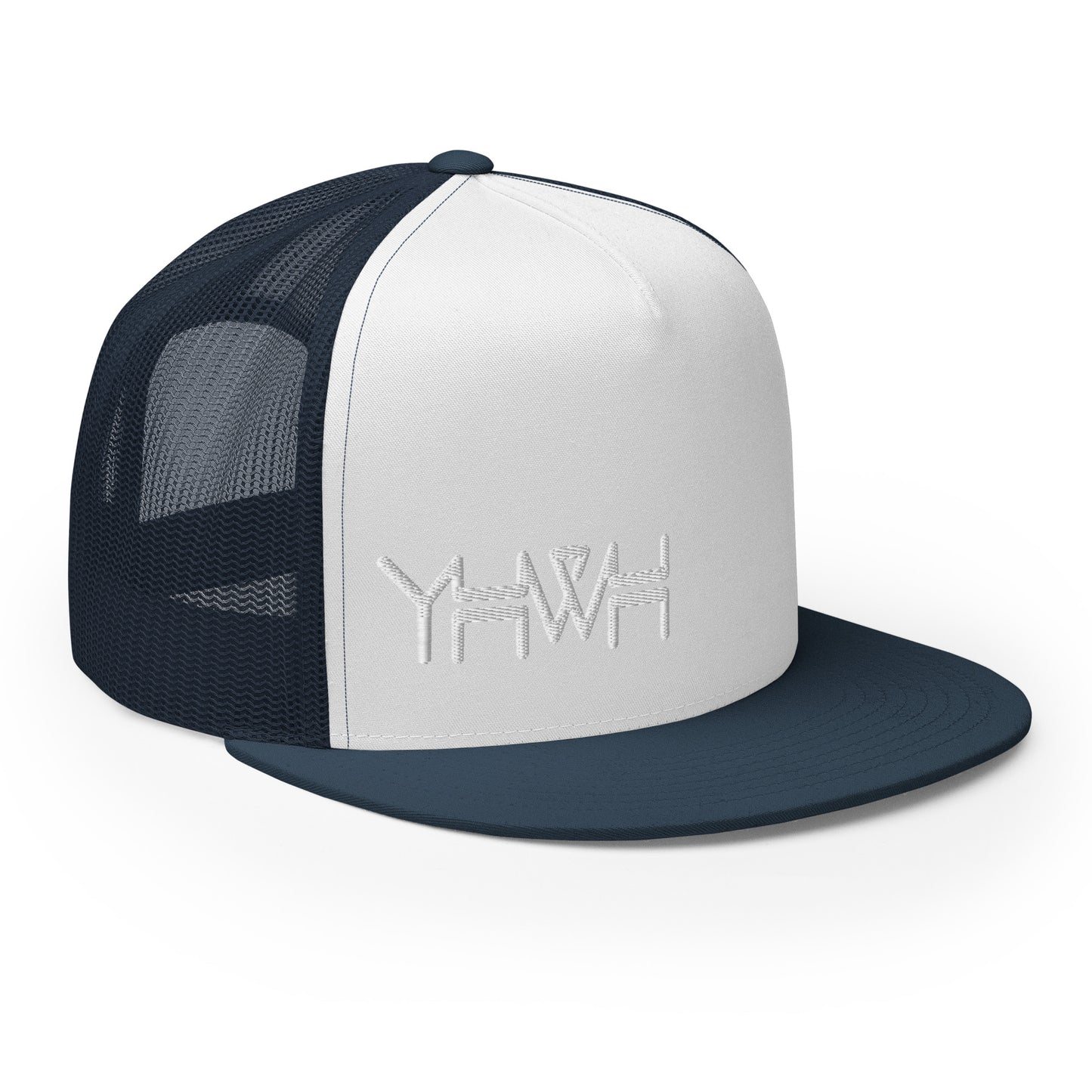 YHWH - Trucker Snapback - White Edge