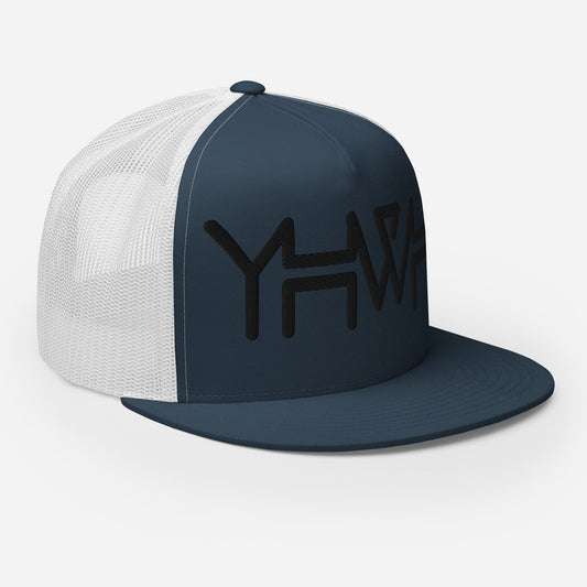 YHWH - Trucker Snapback - Black