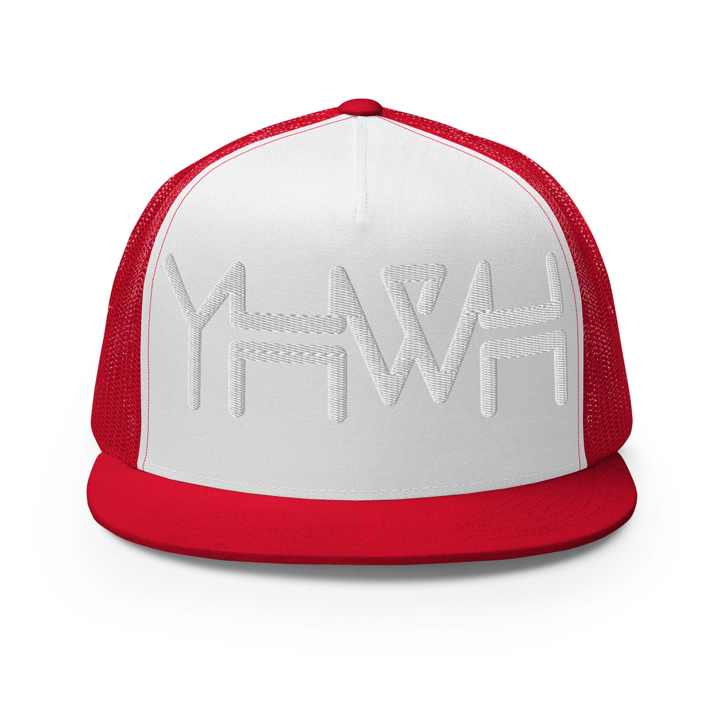 YHWH - Trucker Snapback - White