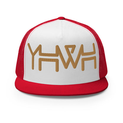 YHWH - Trucker Snapback - Gold