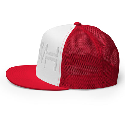 YHWH - Trucker Snapback - White