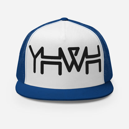 YHWH - Trucker Snapback - Black