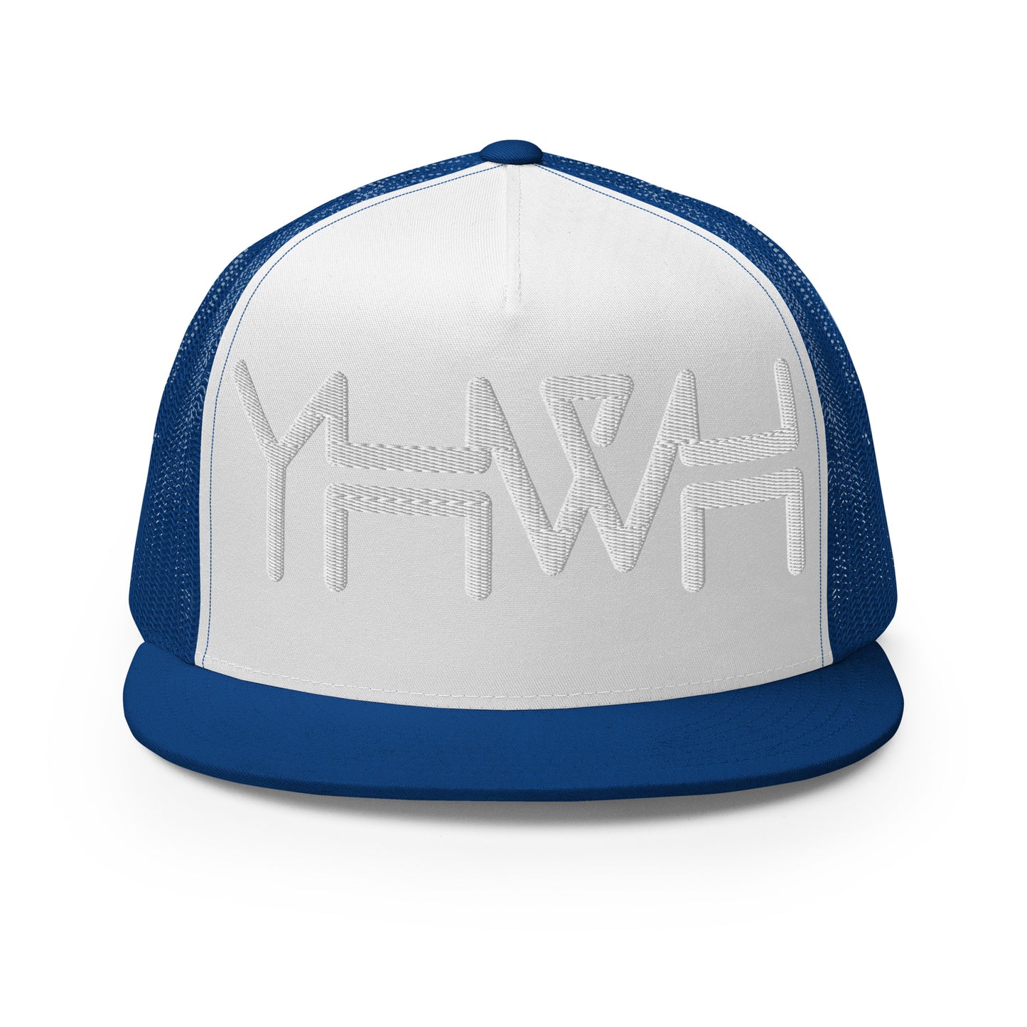 YHWH - Trucker Snapback - White