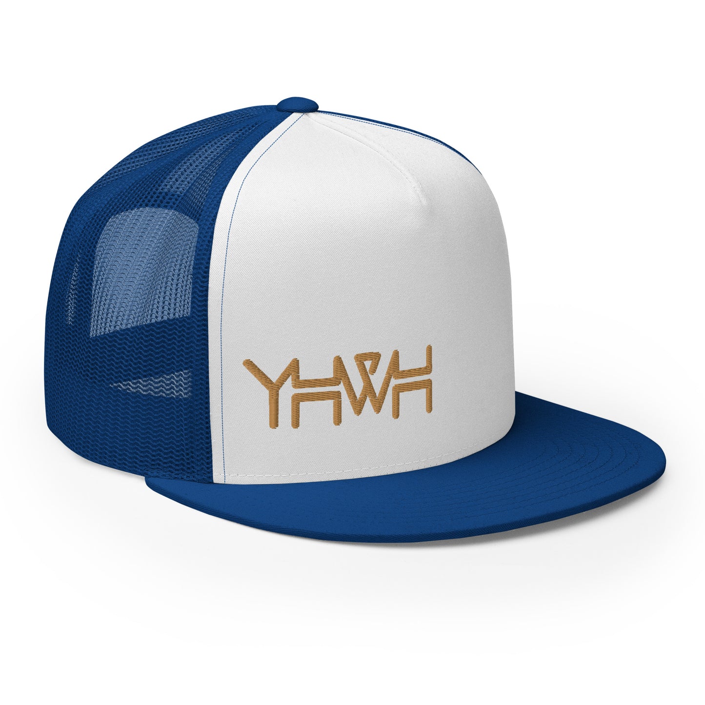 YHWH - Trucker Snapback - Gold Edge