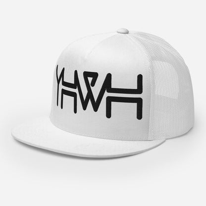 YHWH - Trucker Snapback - Black