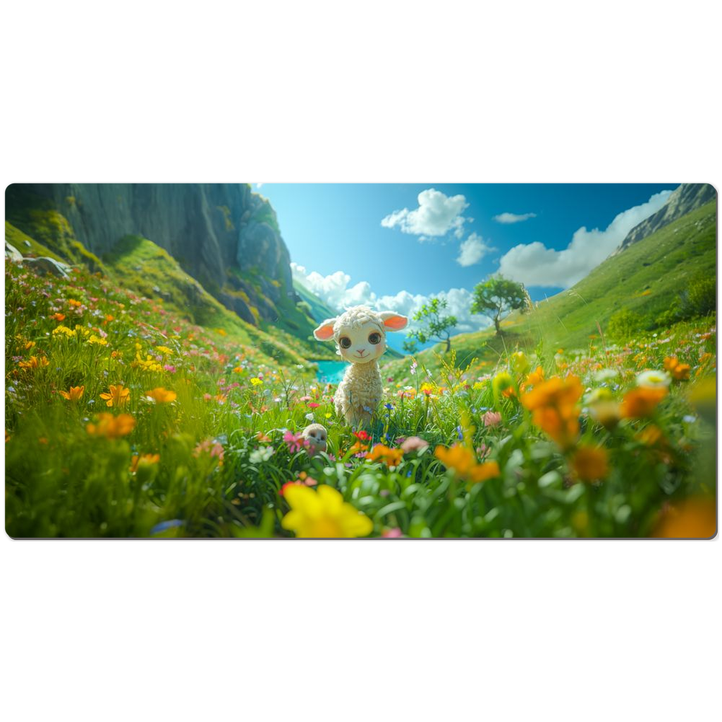 Desk Mats - Little Lamb & Green Pastures