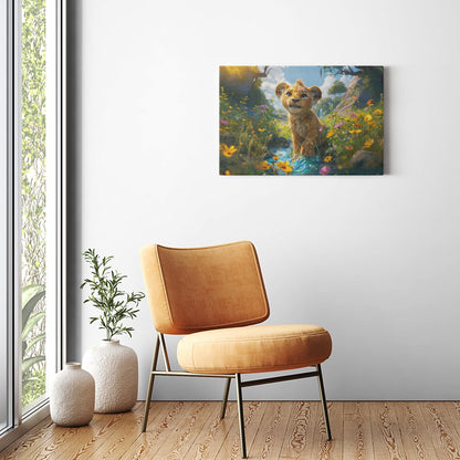 Canvas Wraps - The Lion Cub of Judah3 - Landscape