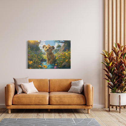 Canvas Wraps - The Lion Cub of Judah3 - Landscape