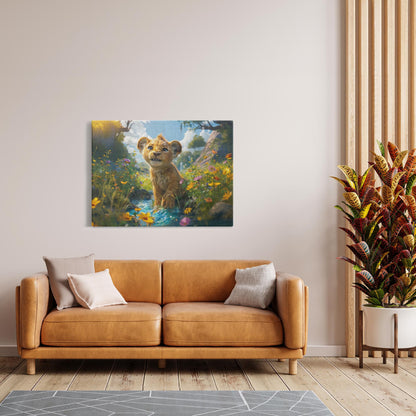 Canvas Wraps - The Lion Cub of Judah3 - Landscape