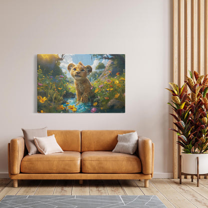 Canvas Wraps - The Lion Cub of Judah3 - Landscape