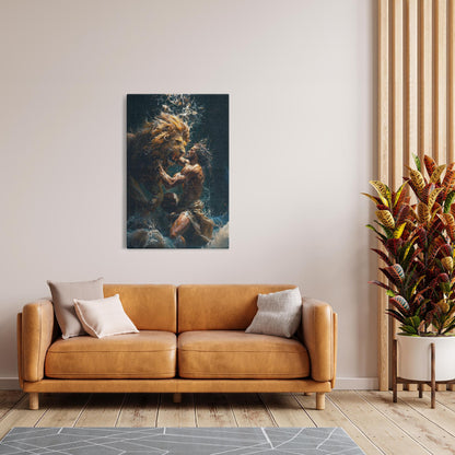 Canvas Wraps - Samson & the Lion