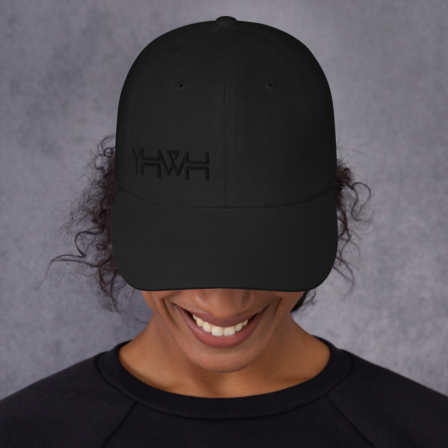 YHWH - Dad Hat Buckle - Black Edge